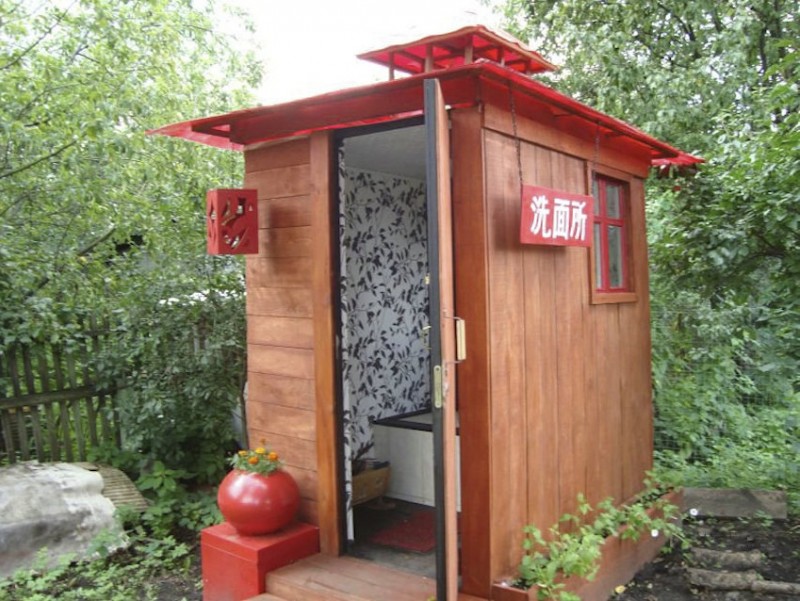 Теплый туалет на даче